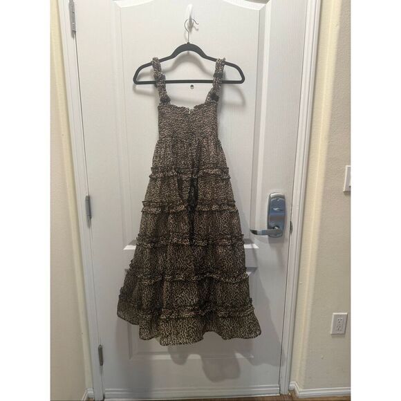 Sister Jane Lisette Leopard Print Midi Dress Size XS NWT - Picture 6 of 9